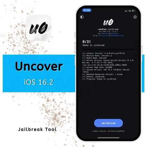 Uncover Virtual Jailbreak Tool for iOS 16.2