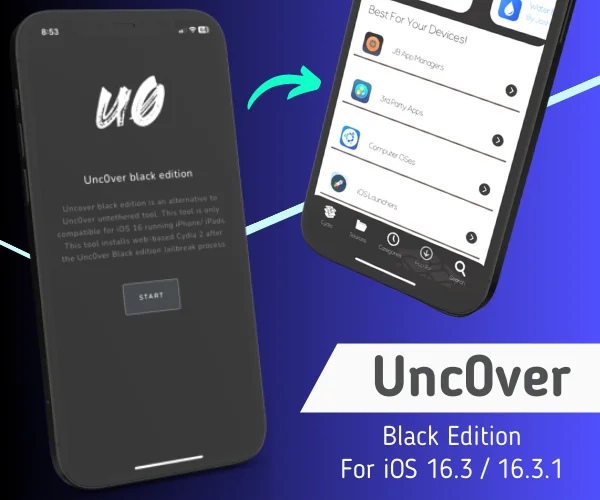 Uncover Black Edition for iOS 16