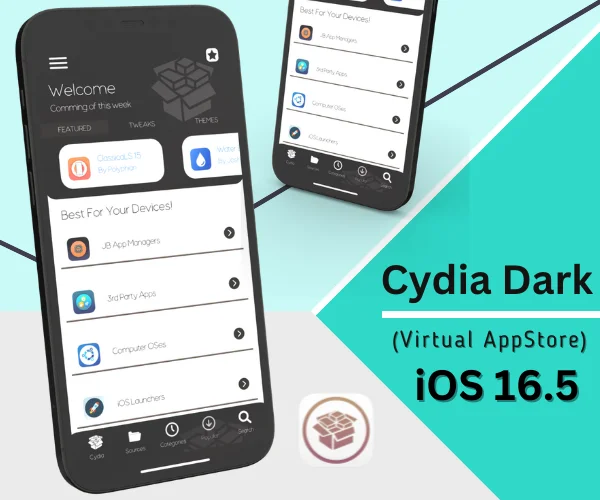 Cydia Dark package manager - iOS 16.5.1 / 16.5
