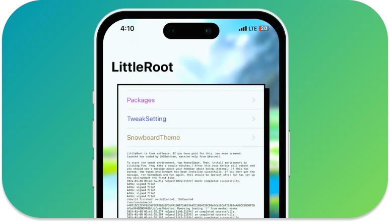 LittleRoot Jailbreak ipa for iOS