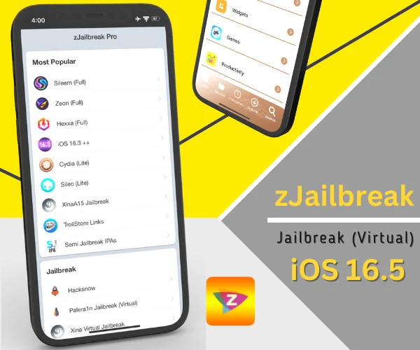 zJailbreak app store for iOS iOS 16.5.1 / 16.5