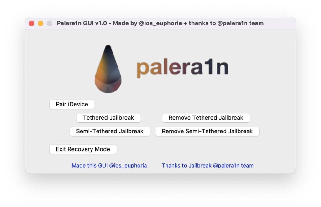 Palera1n jailbreak for iOS 15 - 18 beta