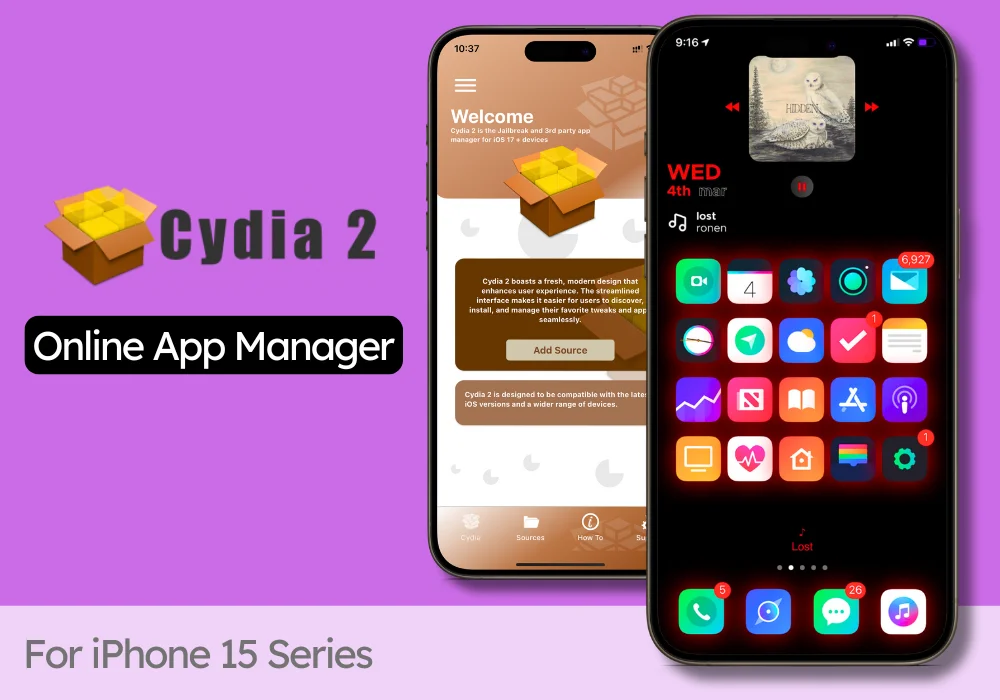 Cydia 2 for iPhone 15 - Online Jailbreak Solution