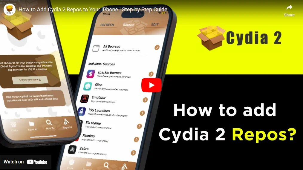 Cydia 2 Repos and Sources (Video Guide)