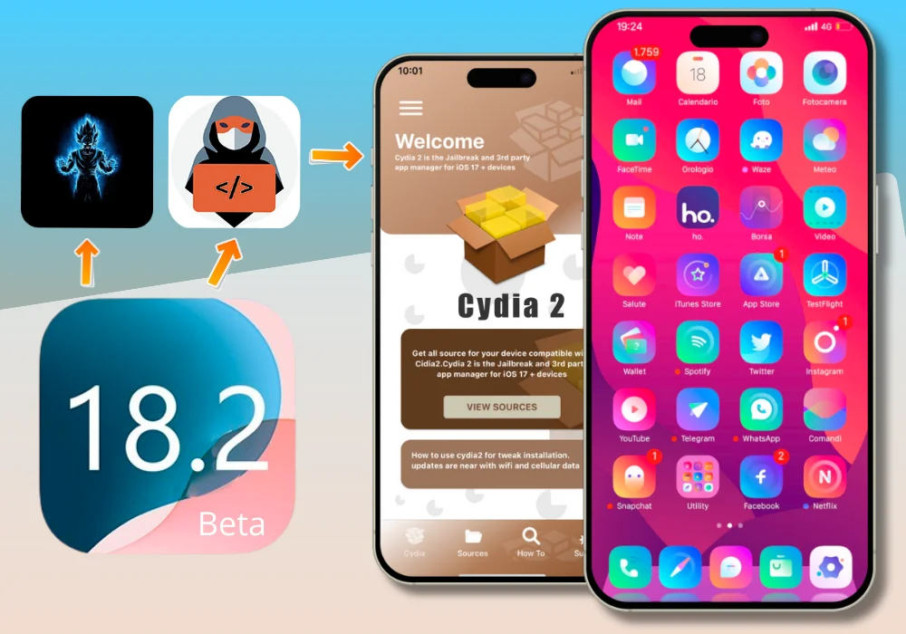 Install Cydia 2 for iOS 18.2 Beta Versions - No PC Jailbreak Solution