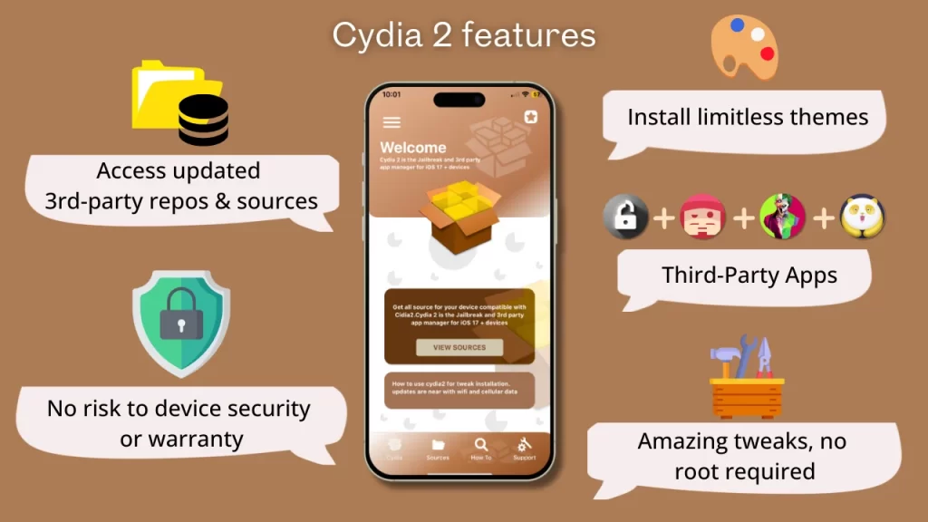 Cydia 2 features for iOS 18.2 Beta 1