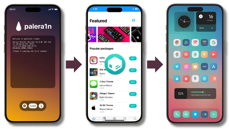 Palera1n online jailbreak tool for iOS 15 to iOS 18.3 Beta