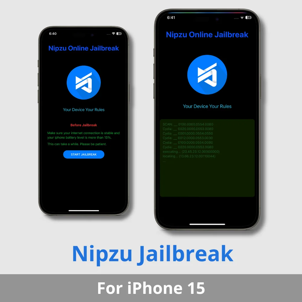 Nipzu jailbreak for iPhone 15