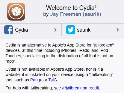  official Cydia website