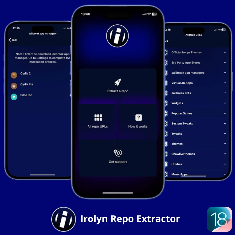 Irolyn Repo Extractor for iOS 18 and iOS 18.1.