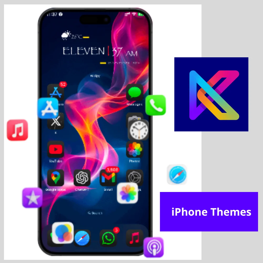 Kecilo iPhone themes for iOS 18 and iOS 18.1.