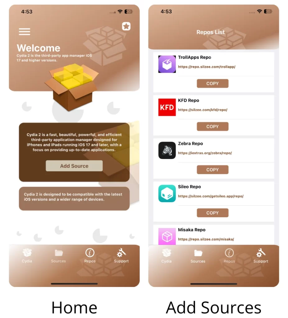 Cydia 2 UI